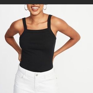 New with tags Black Square Neck tank top